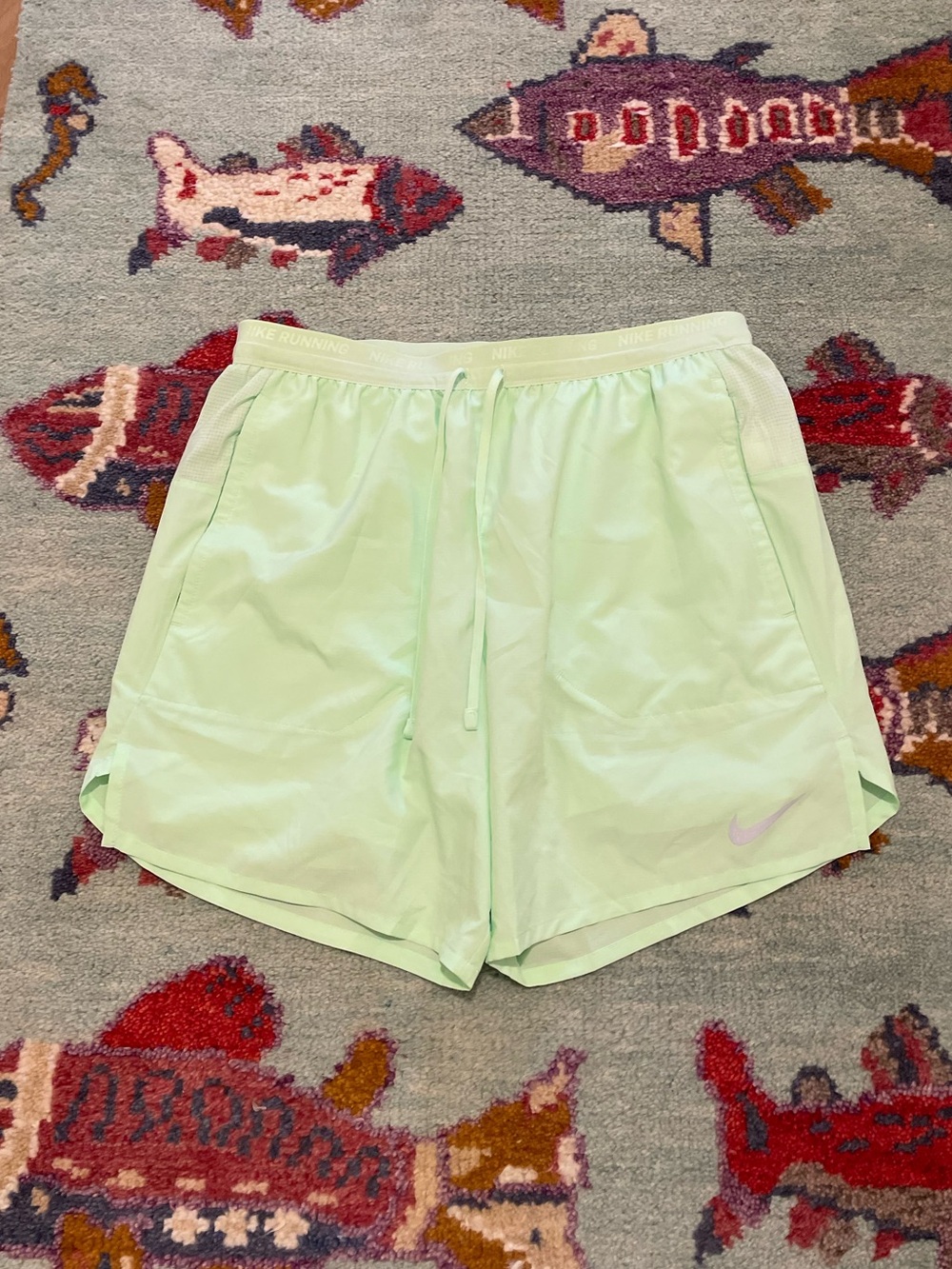 Nike Running Dri-Fit Standard Fit Men's Green Athletic Shorts